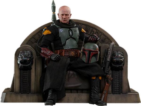 Star Wars The Mandalorian Action Figure 1/6 Boba Fett (Repaint Armor) and Throne 30 cm