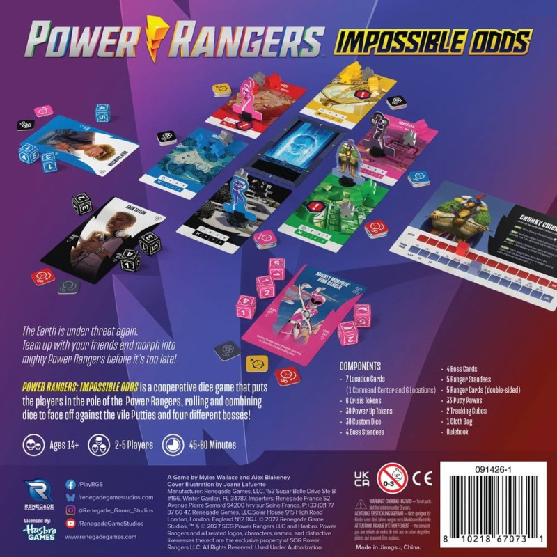 Power Rangers Dice Game Impossible Odds *English Version* 1