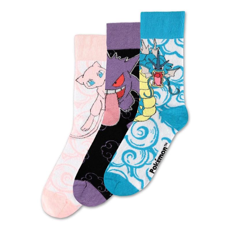 Pokémon Socks 3-Pack Crew 43-46