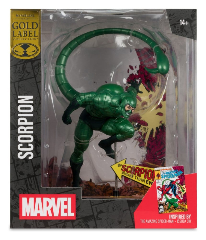 Marvel PVC Statue !/10 Scorpion (Metallic) (The Amazing Spider-Man #318) (Gold Label) 18 cm 6
