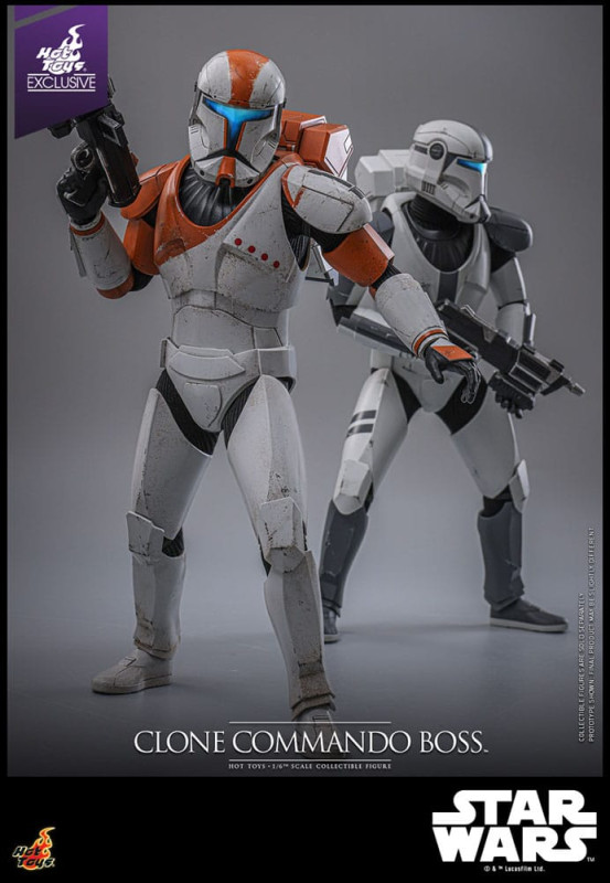 Star Wars: The Clone Wars Action Figure 1/6 Clone Commando Boss Hot Toys Exclusive 30 cm 12