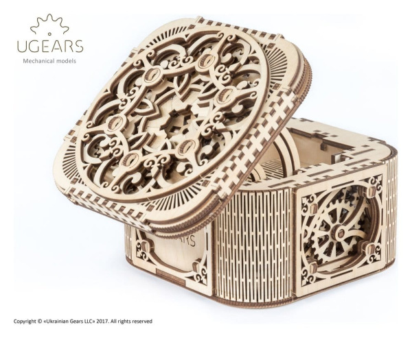 Ugears 3D Wooden Puzzle Treasure Box 5