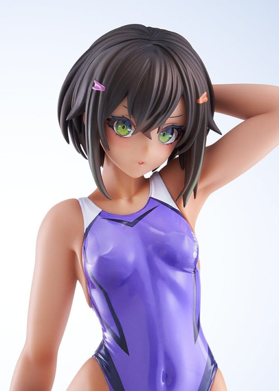 Arms Note PVC Figure 1/7 Buchou-chan of the Swimming Club Purple Swimsuit Ver. 22 cm 2