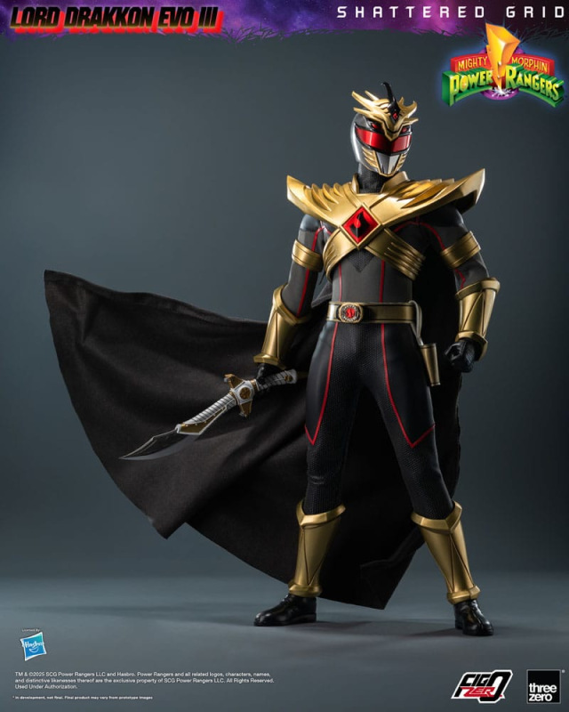 Mighty Morphin Power Rangers Shattered Grid FigZero Action Figure 1/6 Lord Drakkon Evo III 30 cm 3