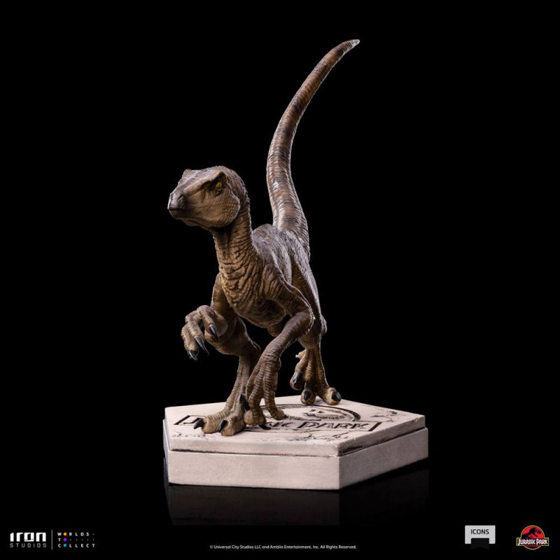 Jurassic World Icons Statue Velociraptor B 9 cm 2