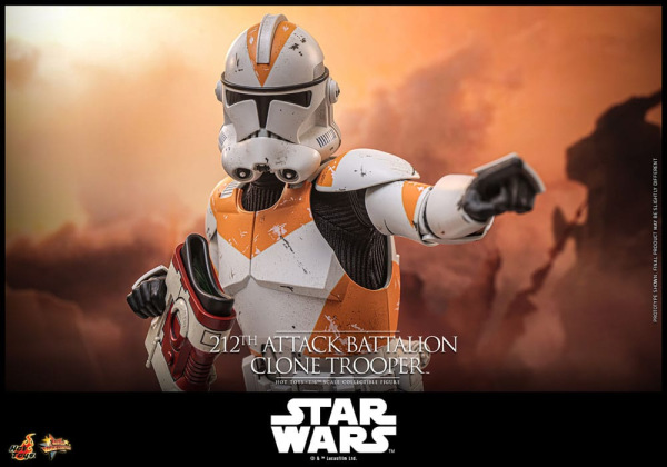 Star Wars: The Clone Wars Action Figure 1/6 212th Attack Battalion Clone Trooper Deluxe Version 30 c 7