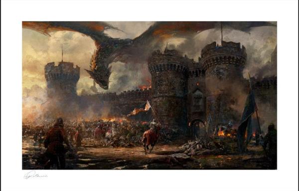 Greg Rutkowski: Castle Defence 46 x 71 cm Art Print - Sideshow Collectibles