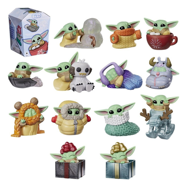 Star Wars Mini Figures 4 cm Grogu Force Freeze Series 2 Blind Box Display (24) 3