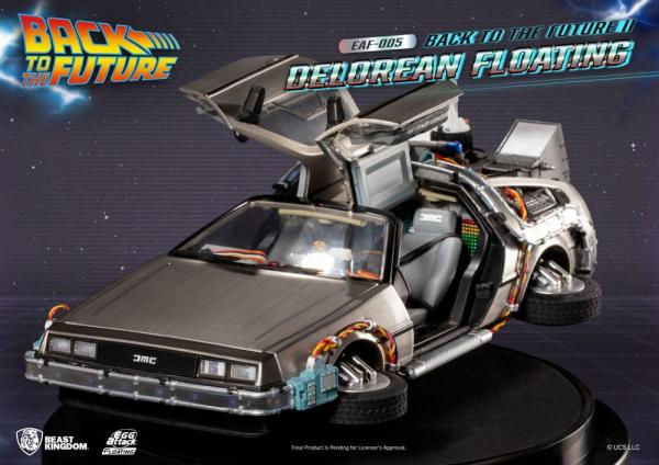 Back to the Future Egg Attack Floating Statue Back to the Future II DeLorean Standard Version 20 cm