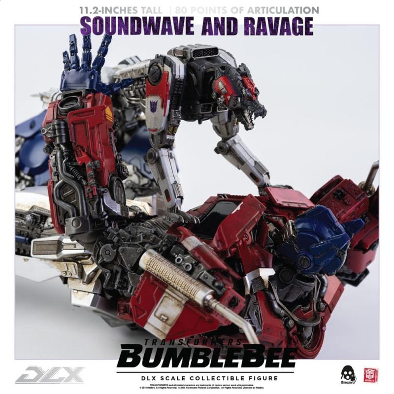 Transformers Bumblebee DLX Action Figure 2-Pack 1/6 Soundwave & Ravage 28 cm