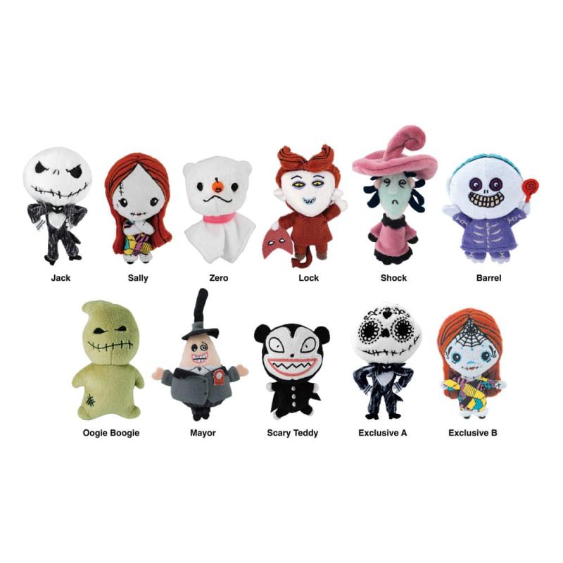 Nightmare before Christmas Plush Bag Clips Display (24)