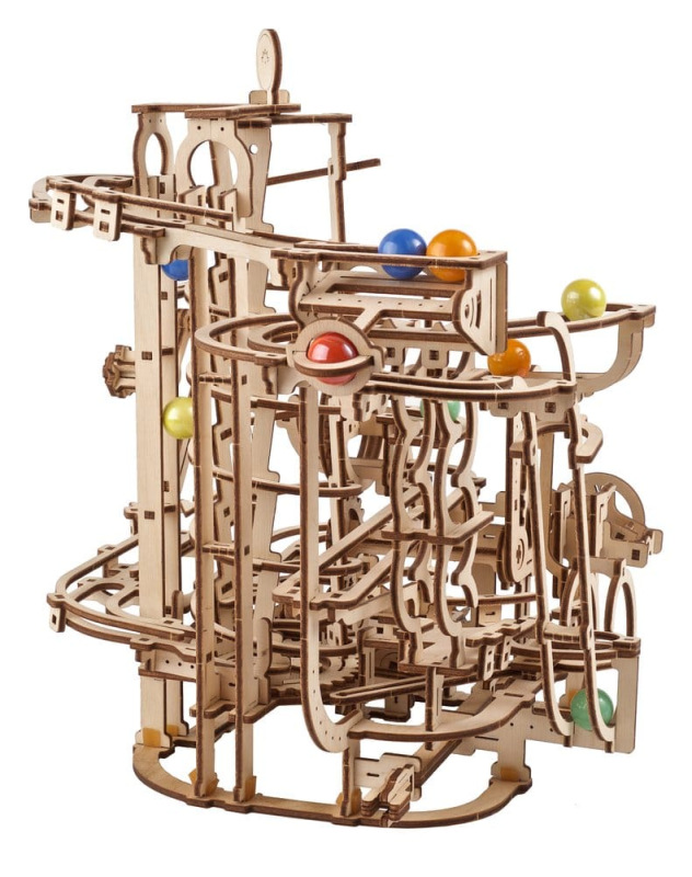 Ugears 3D Wooden Puzzle Marble Run Spiral Hoist 7