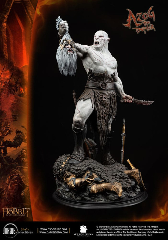 The Hobbit QS Series Statue 1/4 Azog The Defiler John Howe Signature Edition Edition 68 cm 1