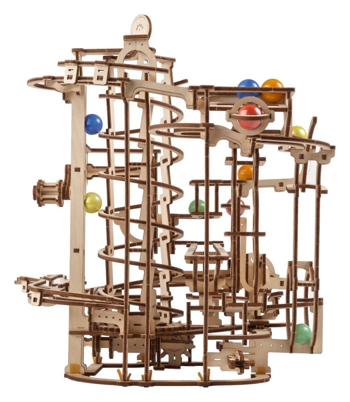 Ugears 3D Wooden Puzzle Marble Run Spiral Hoist 9