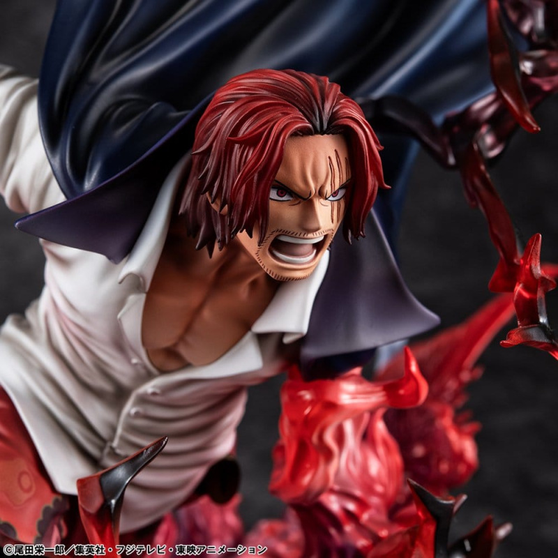 One Piece P.O.P SA-MAXIMUM PVC Statue Leader of Red Hair Pirates Red-Haired Shanks Kamusari 25 cm 5