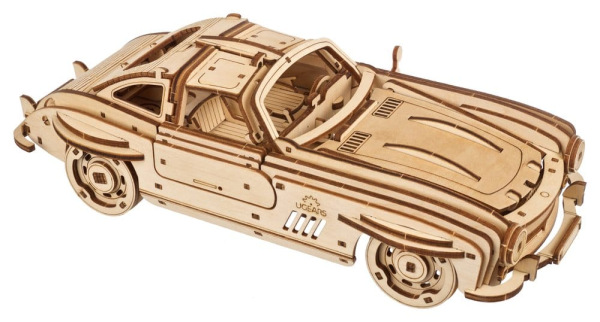 Ugears 3D Wooden Puzzle Winged Sports Coupe 14