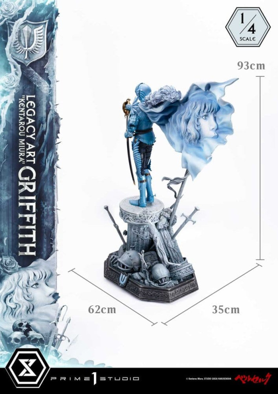 Berserk Legacy Art "Kentarou Miura" Statue 1/4 Griffith Bonus Version 93 cm 12