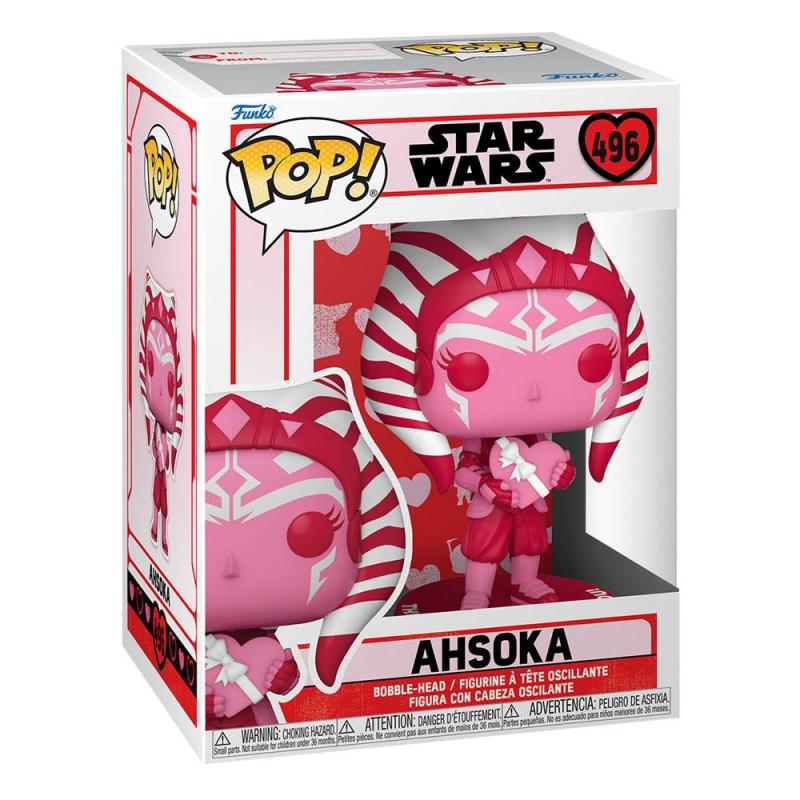 Star Wars: Ahsoka 9 cm Valentines POP! Star Wars Vinyl Figure - Funko