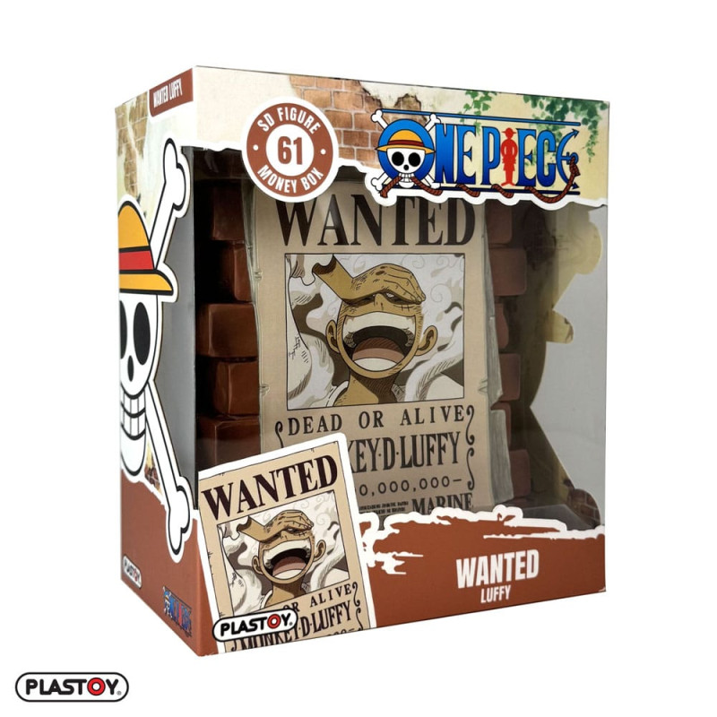 One Piece Coin Bank Luffy Wanted 3