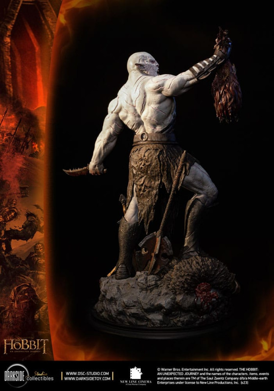 The Hobbit QS Series Statue 1/4 Azog The Defiler John Howe Signature Edition Edition 68 cm 12