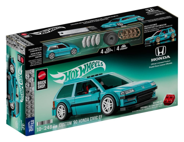 Hot Wheels Speed Series Mattel Brick Shop Building Set 1/32 Custom ’90 Honda Civic EF 2