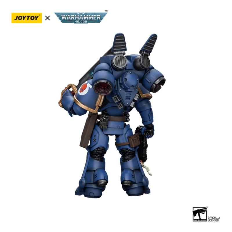 Warhammer 40k Action Figure 1/18 Ultramarines Jump Pack Intercessors Sergeant With Plasma Pistol And