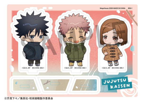 Jujutsu Kaisen Buddycolle Acrylic Stand 5th Anniversary C Megumi Fushiguro, Yuji Itadori & Nobara Ku