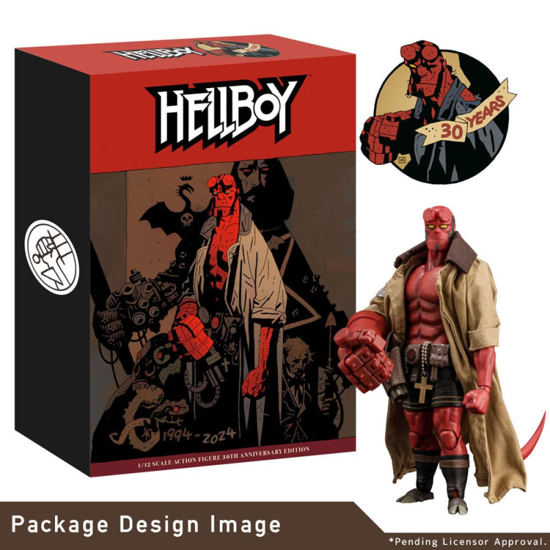 Hellboy Action Figure 1/12 Hellboy 30th Anniversary Edition 19 cm 7
