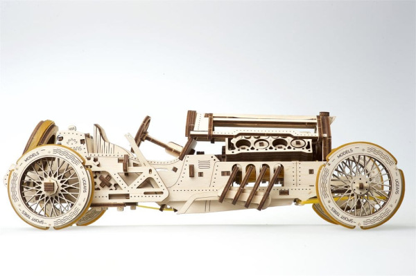 Ugears 3D Wooden Puzzle U-9 Grand Prix Car 12