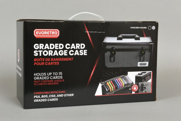 Evoretro Trading Card Storage Box for 15 Slabs Gray 33.9 x 13.4 cm 14