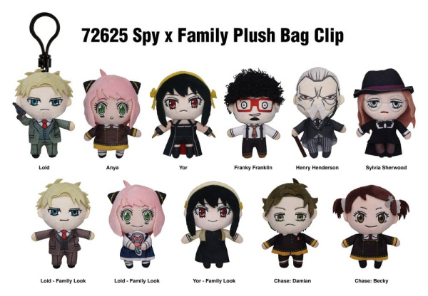 Spy x Family Plush Bag Clips Display (24) 2