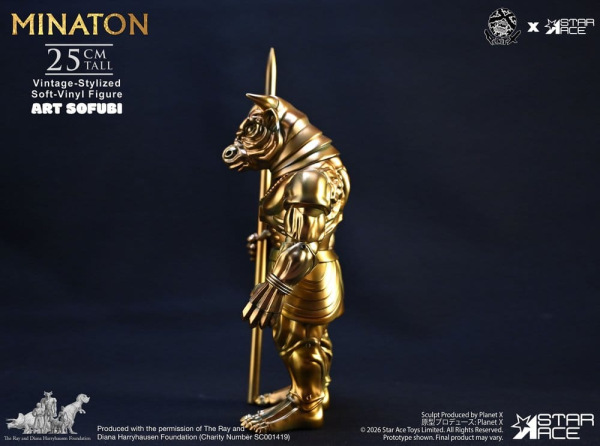 Ray Harryhausen Soft Vinyl Statue Minaton Vintage-Style 25 cm 2