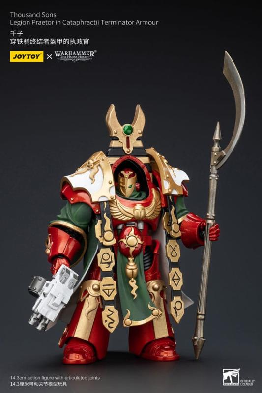 Warhammer The Horus Heresy Action Figure 1/18 Thousand sons Legion Praetor in Cataphractii Terminato