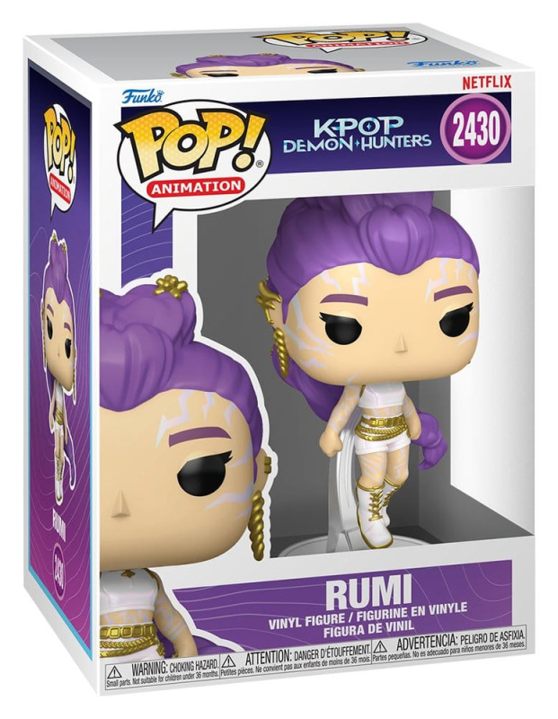 KPop Demon Hunters POP! Animation Vinyl Figures Rumi with Chase (Glow) 9 cm Assortment (6) 1