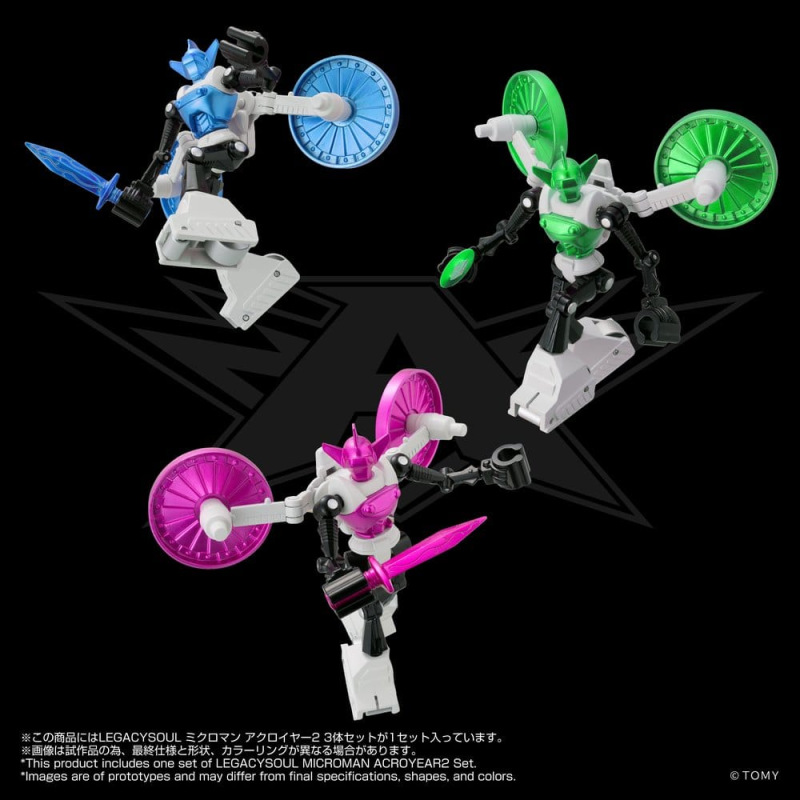 Microman Legacysoul Action Figure 3-Pack Acroyear 2 2