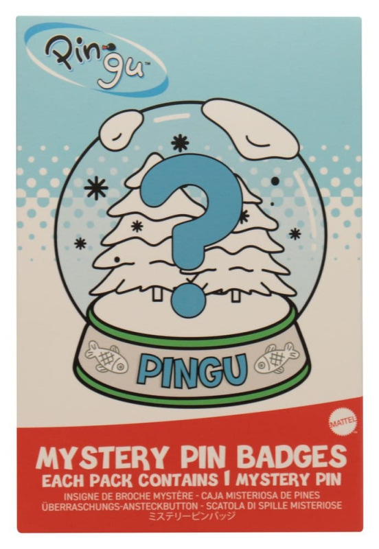 Pingu Mystery Pin Badges Blind Box Display (12) 10