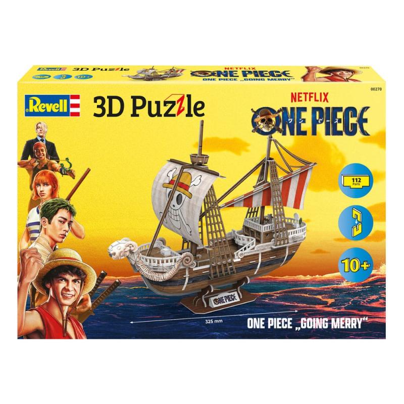 One Piece 3D Puzzle Flying Lamb / Going Merry 32 cm 6