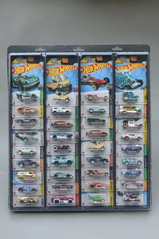 Evoretro Wall Display for 32 Carded Diecast Cars 3-Pack