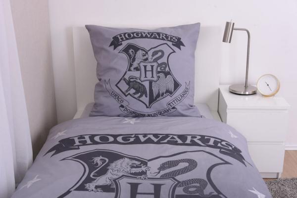 Harry Potter Duvet Set Grey 135 x 200 cm / 80 x 80 cm 1