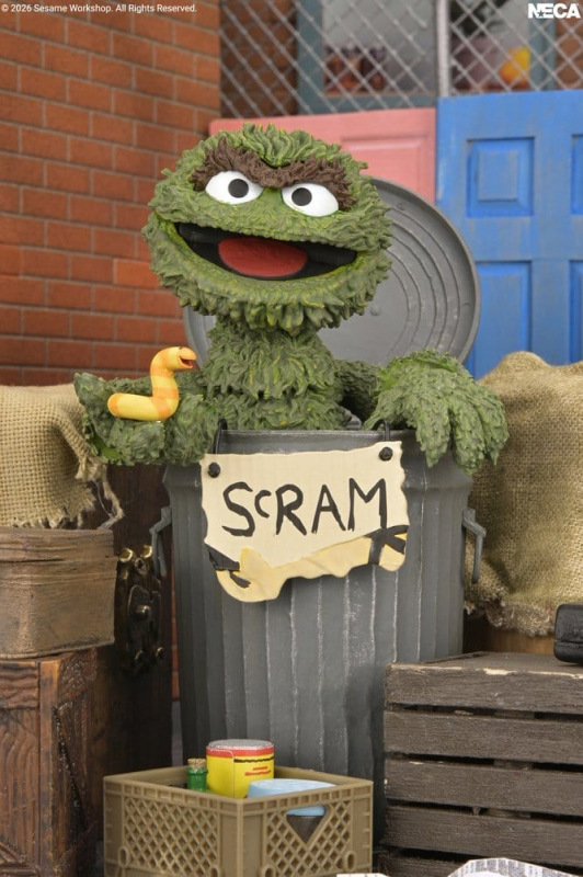 Sesame Street Ultimate Action Figure Oscar the Grouch 18 cm 3