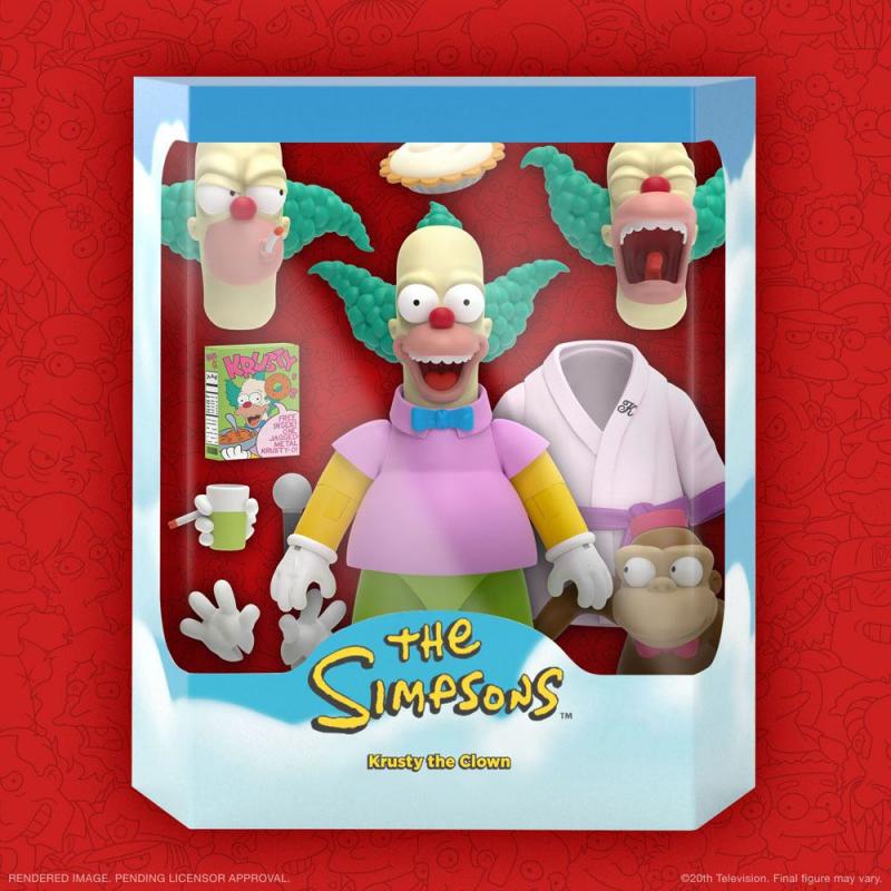 The Simpsons: Krusty the Clown 18 cm Ultimates Action Figure - Super7