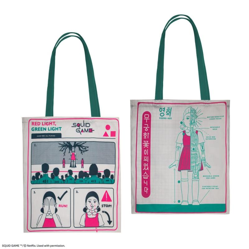 Squid Game Tote Bag Young-hee Blue Print 2