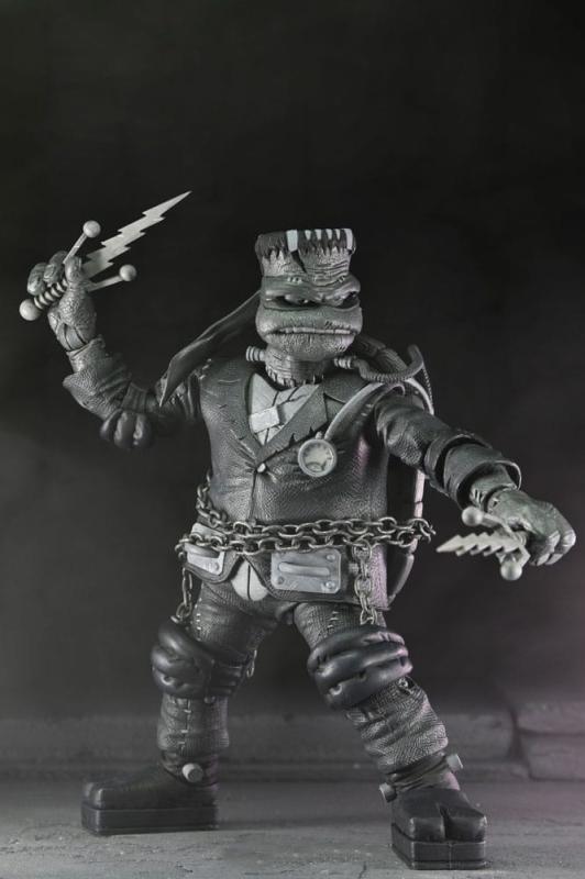 Universal Monsters x Teenage Mutant Ninja Turtles Action Figures 4-Pack Turtles Black & White 18 cm