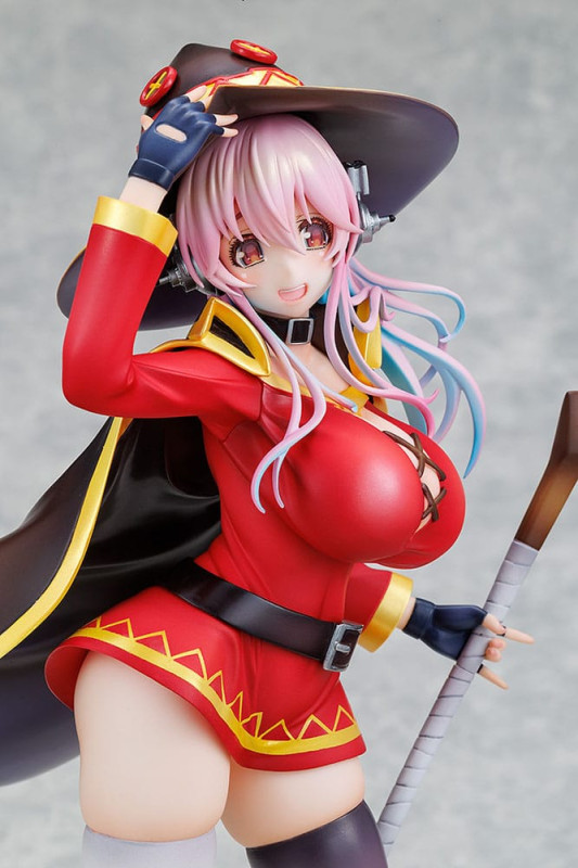 Super Sonico x Konosuba PVC Statue 1/7 Super Sonico Megumin collaboration Ver. 25 cm 7