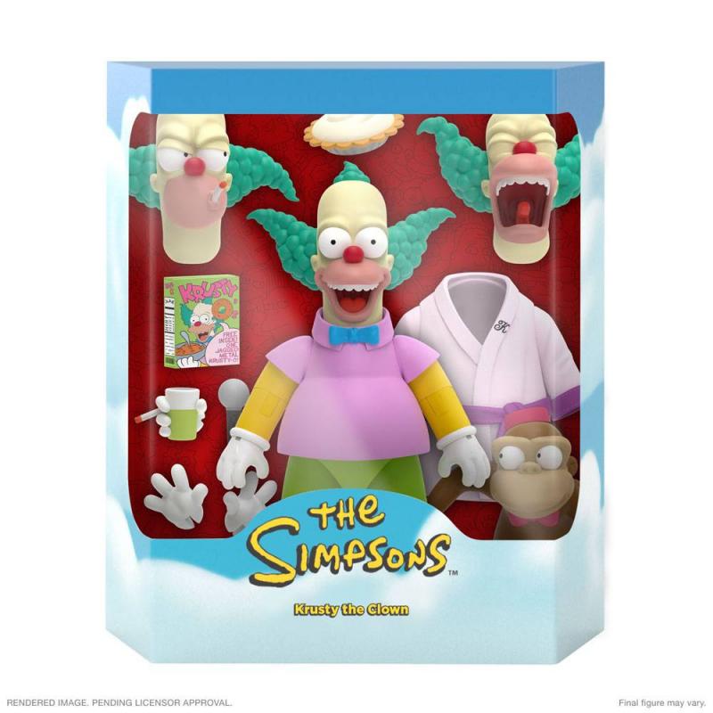 The Simpsons: Krusty the Clown 18 cm Ultimates Action Figure - Super7