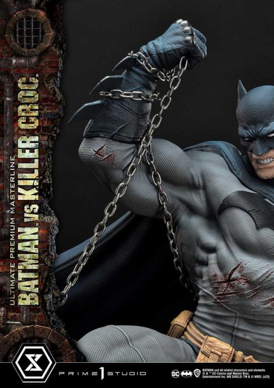 Batman: Batman Versus Killer Croc 71 cm Masterline Series Statue - Prime 1