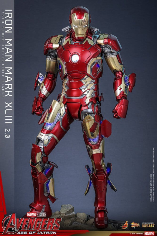 Avengers: Age of Ultron Movie Masterpiece Diecast Action Figure 1/6 Iron Man Mark XLIII (2.0) 32 cm 13