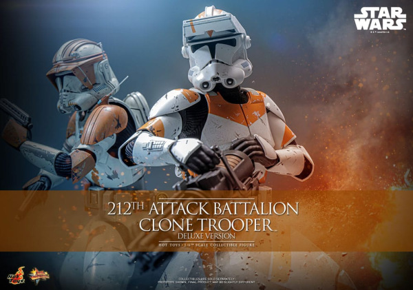 Star Wars: The Clone Wars Action Figure 1/6 212th Attack Battalion Clone Trooper Deluxe Version 30 c 1