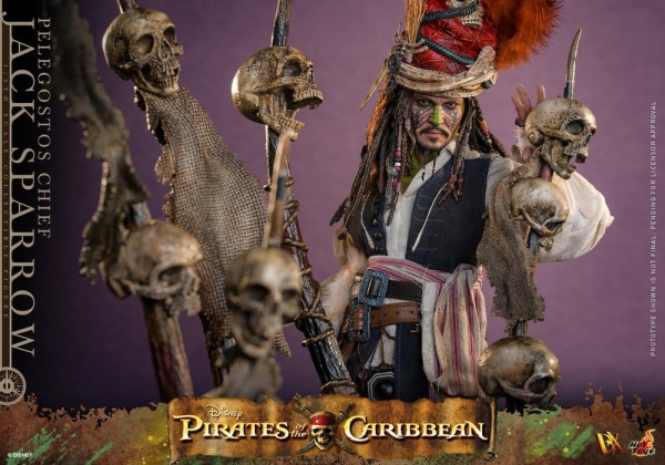 Pirates of the Caribbean: Dead Man's Chest Action DX Figure 1/6 Pelegostos Chief Jack Sparrow 30 cm 7
