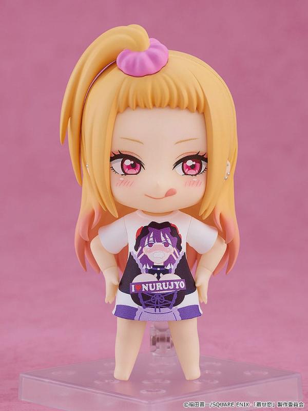 My Dress-Up Darling Nendoroid Action Figure Marin Kitagawa: Slippery Girls Full Graphic T-Shirt Ver.